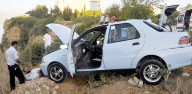 Manzara için çıktı az daha uçuyordu