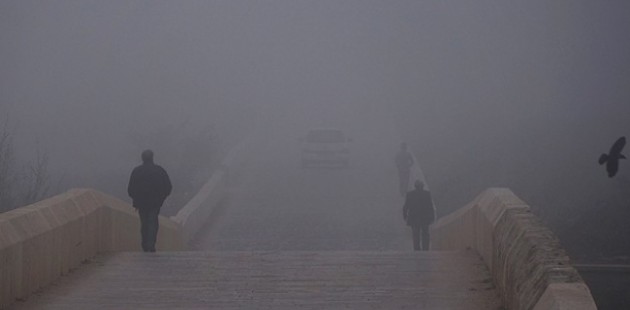 Edirne'de sis trafiği olumsuz etkiliyor