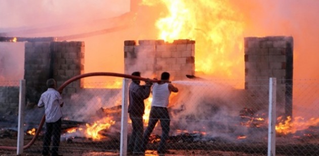 Kahramanmaraş'ta fabrika yangını