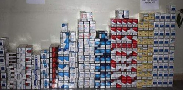 Iğdır'da 250 bin paket kaçak sigara imha edildi