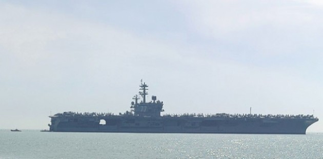 ABD uçak gemisi Antalya'da