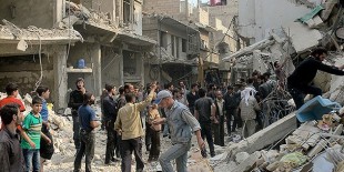 Suriye ordusu varil bombalı saldırılara devam ediyor
