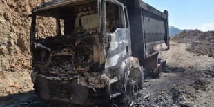 Bitlis'te 3 araç ve 3 konteyner yakıldı