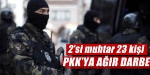 Şanlıurfa'da terör örgütü operasyonu: 23 gözaltı