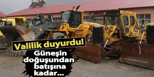  Mardin’de izinsiz iş makinesi kullanımı yasaklandı