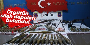  Bingöl’de örgütün silah depoları bulundu