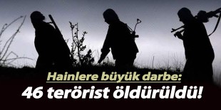 PKK’ya büyük darbe: 46 terörist ölü ele geçirildi