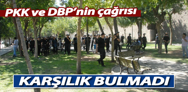 PKK ve DBP’nin çağrısı, Diyarbakır’da karşılık bulmadı