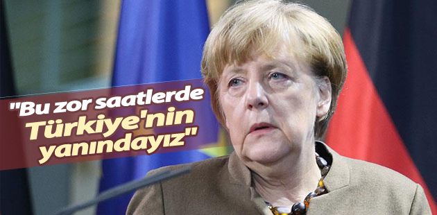 Başbakanı Merkel: İnsanlığı hiçe sayan sinsi saldırıyı kınıyorum