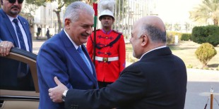 Başbakan Yıldırım Irak’ta resmi törenle karşılandı