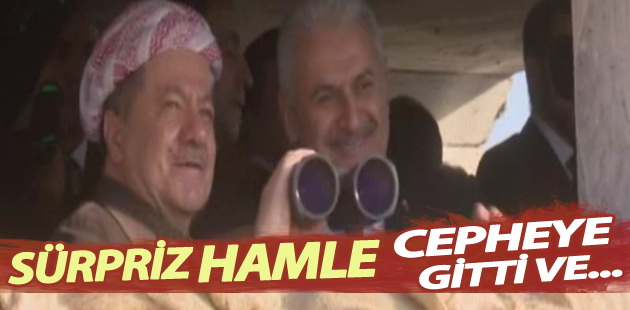 Başbakan Yıldırım Erbil’deki Peşmerge cephesini ziyaret etti