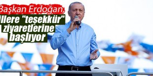 Erdoğan, “teşekkür“ ziyaretlerine Bayburt’tan başlayacak