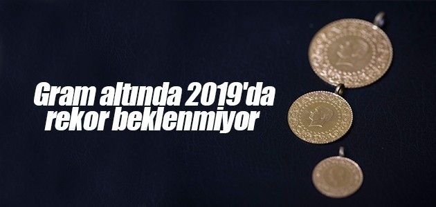 Gram altında 2019da rekor beklenmiyor 18