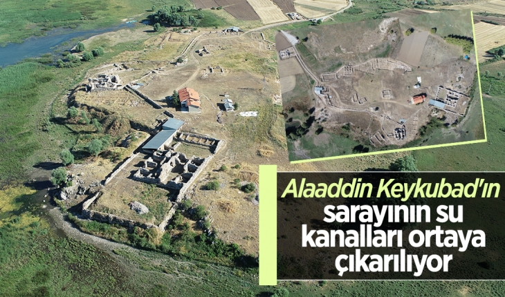 Alaaddin Keykubad’ın sarayının su kanalları ortaya çıkarılıyor