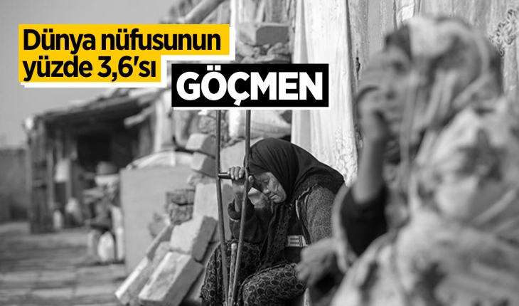 Dünya nüfusunun yüzde 3,6’sı göçmen