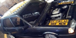 Şahin’e BMW motoru takıp 240 yapınca yakalandı