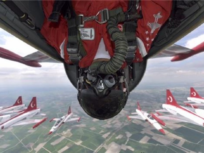 Türk Yıldızları’ndan havada selfie