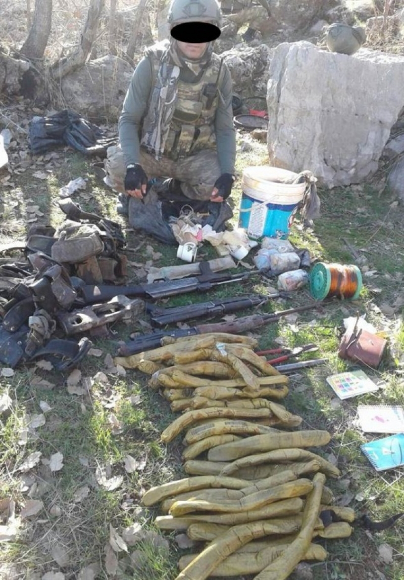 Silopi’de çok sayıda silah ve mühimmat ele geçirildi