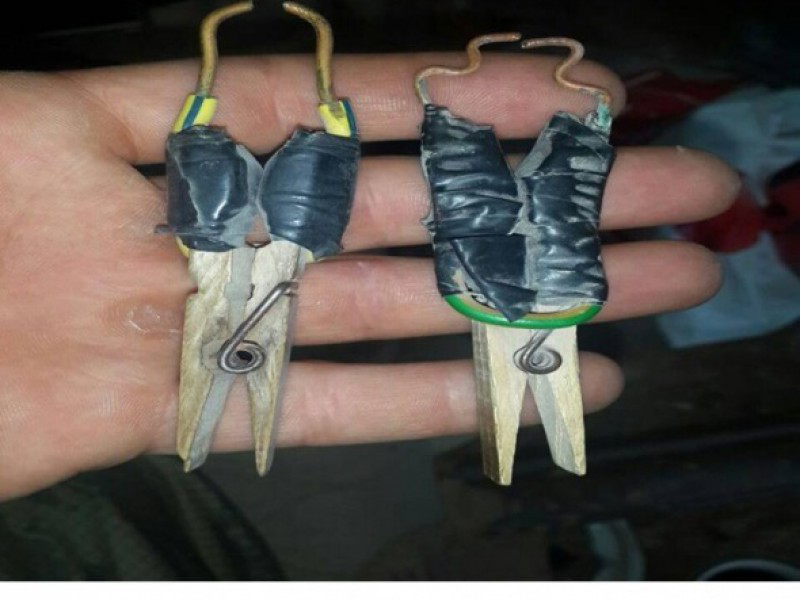 Çamaşır mandalından bomba düzeneği!