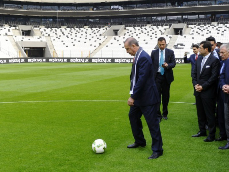 Vodafone Arena’da ilk santra Cumhurbaşkanı Erdoğan’dan