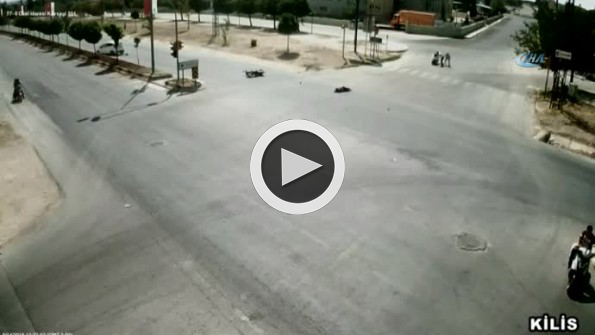 Motosiklet kazaları kamerada!