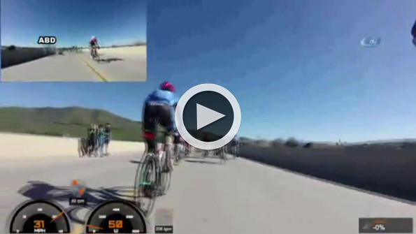 Bisiklet yarışında feci kaza