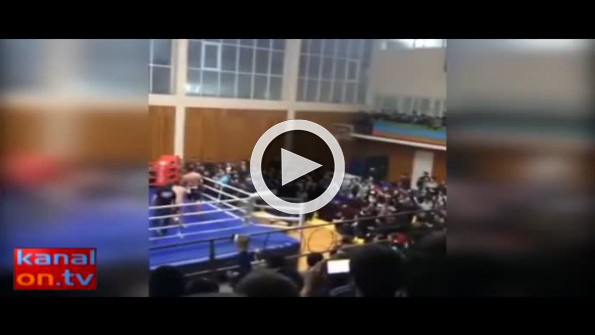 Ringde 40 kişi birbirine girdi!