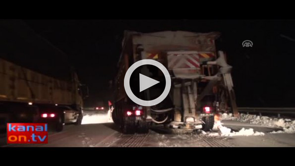 Akseki-Seydişehir yolunda yoğun kar