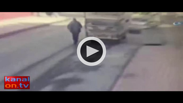 Çöp konteyneri hırsızları kamerada