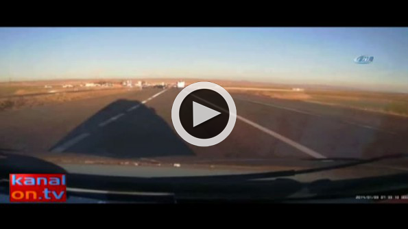 Kazadan kıl payı kurtuldular! O anlar kamerada