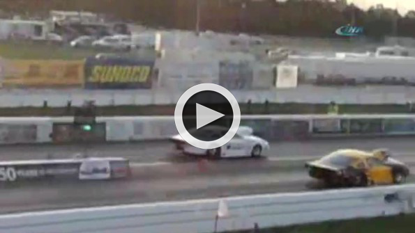 140 kilometre hızla beton bariyerlere çarptı