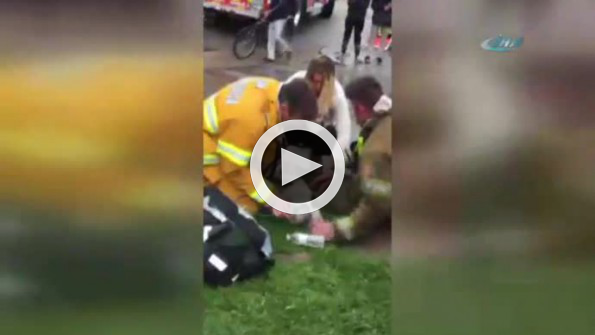 İtfaiyeciler köpeği böyle kurtardı