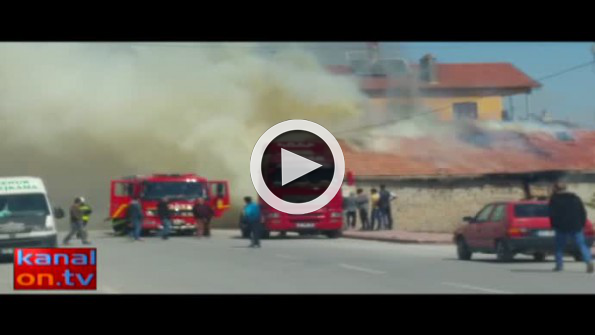 Konya’da ahır yangını!