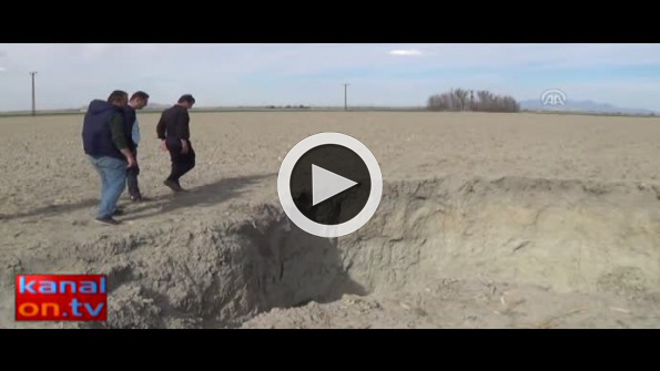 Karapınar’da yeni obruk oluştu