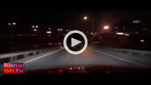 Trafikte yaşanan korku dolu anlar kamerada!