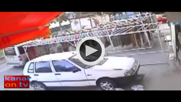 Çadır brandası cinayeti kamerada