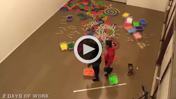 15 bin domino ile dünya rekoru