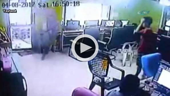 İnternet kafede dehşet: Yılan böyle saldırdı