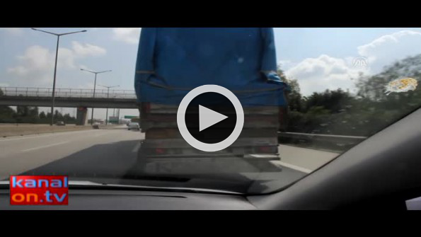 Engelli motosiklet sürücüsünün tehlikeli yolculuğu