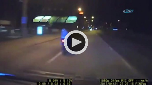 Polis motosikletlileri böyle yakaladı