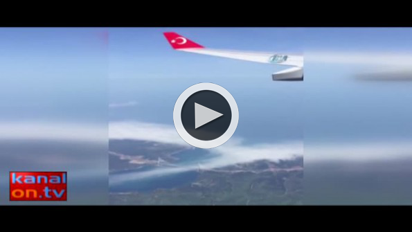 Yavuz Sultan Selim Köprüsü Erdoğan’ın uçağından böyle görüntülendi