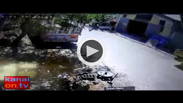 Konya’da bir kişinin öldüğü iş kazası güvenlik kamerasında!