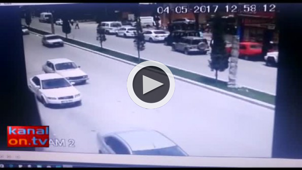 Konya’da kaza anı kamerada