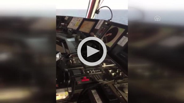 Barbaros Hayrettin Paşa gemisinden Rumlara “Mehterli“ yanıt