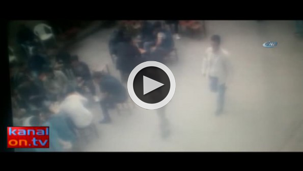 Silahlı kavga kamerada!