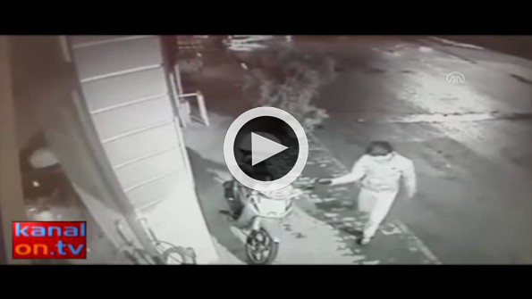 Motosikleti böyle çaldılar