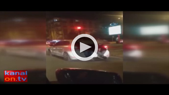 Trafikte ilginç görüntü!