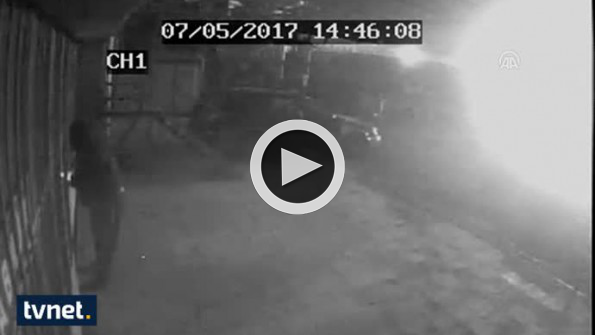 Ankara’da otomobil hırsızları güvenlik kamerasına yakalandı