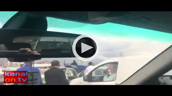 Konya’da trafikte kavga! O anlar kamerada