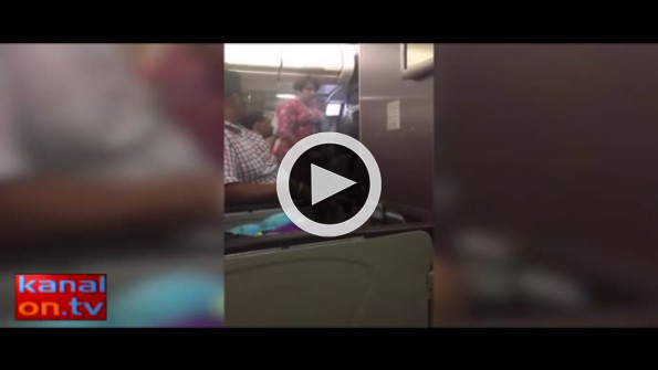 ’Bomba var’ diye bağırıp kokpite girmek istedi, uçak acil indi
